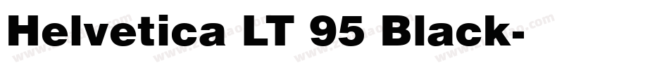 Helvetica LT 95 Black字体转换